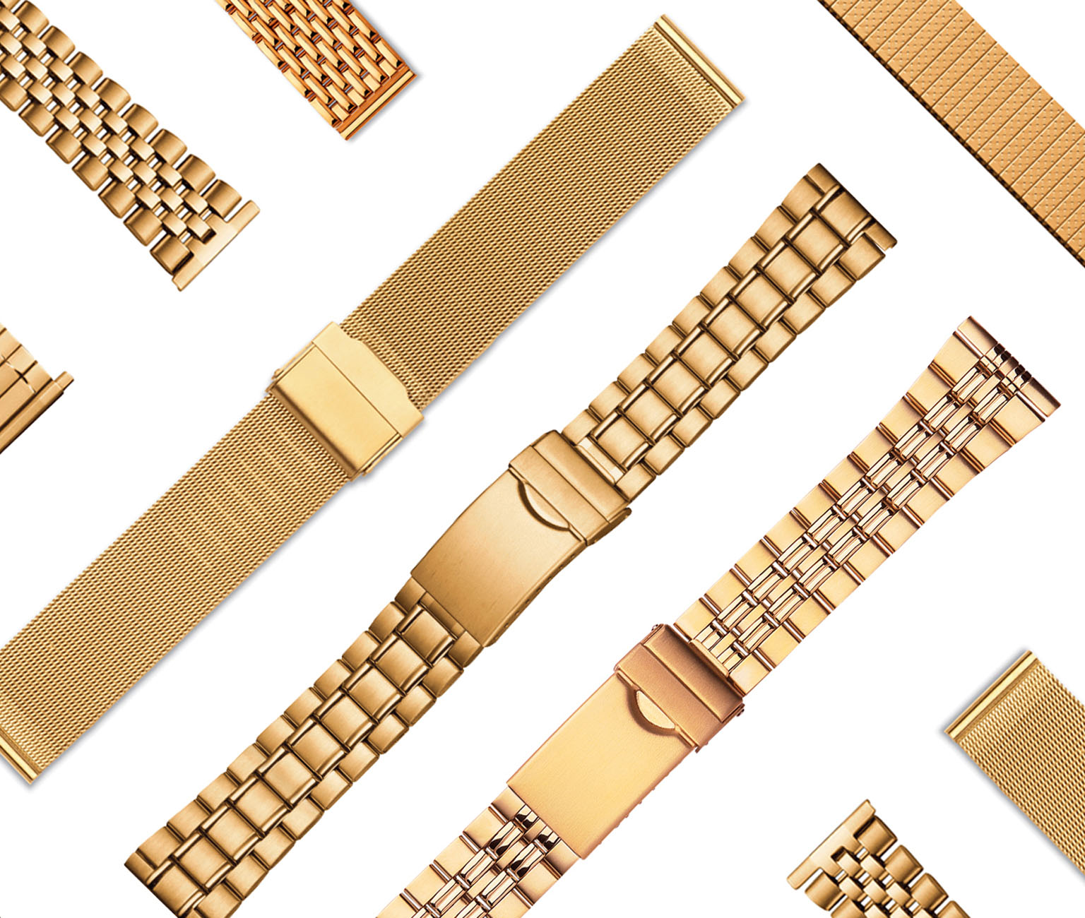Gold Metal Watch Bracelets - Condor Straps