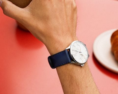 Classic Silicone Lined Soft Leather Watch Strap