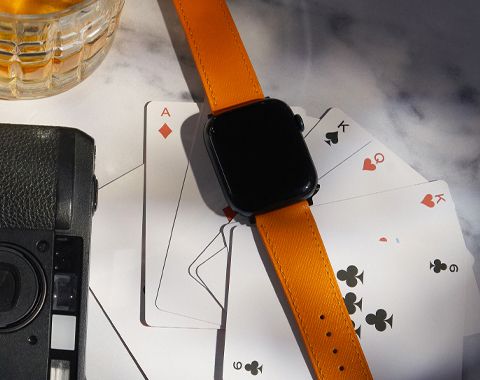 Saffiano Leather Watch Strap for Apple Watch