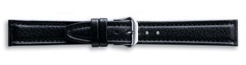 Padded Textured Leather Watch Strap with Ridges