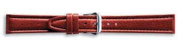 Padded Textured Leather Watch Strap with Ridges