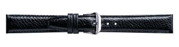 Padded Classic Buffalo Print Leather Watch Strap