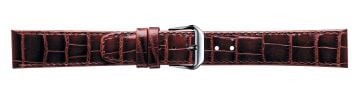 Shiny Crocodile Print Leather Watch Strap