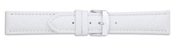Padded Buffalo Print Leather Watch Strap with Stitching