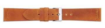 Tan Badalassi Carlo Wax Leather Watch Strap