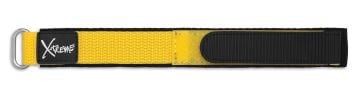 Yellow hook and loop watch strap