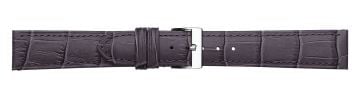 Semi-padded Alligator Print Italian Leather Watch Strap