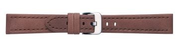 Aniline Leather Watch Strap with Matching Stitching