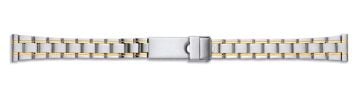 Stainless steel tone-tone watch bracelet