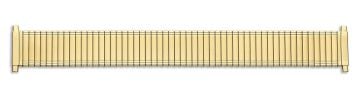 Stainless steel PVD gold plated expander watch bracelet
