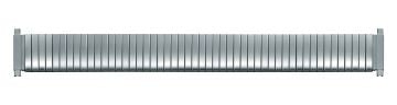 Stainless steel expander watch bracelet