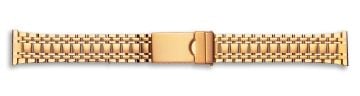 PVD gold plated stainless steel watch strap