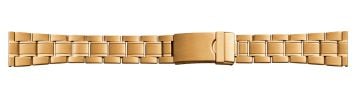 Stainless steel PVD gold plated watch bracelet