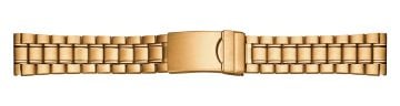 Stainless steel PVD gold plated watch bracelet