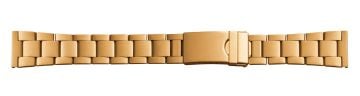 Stainless steel PVD gold plated watch bracelet