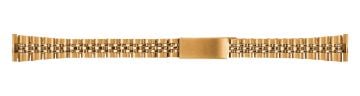 Stainless steel PVD gold plated watch bracelet