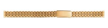 Stainless steel PVD gold plated watch bracelet