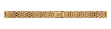 Stainless steel PVD gold plated watch bracelet
