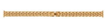 Stainless steel PVD gold plated watch bracelet