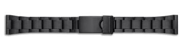 Stainless steel PVD black plated watch bracelet