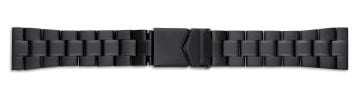 Stainless steel PVD black plated watch bracelet