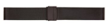 Stainless steel PVD black plated mesh watch bracelet