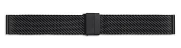 Stainless steel PVD black plated mesh watch bracelet