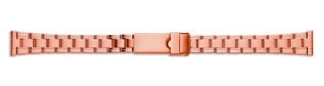 Stainless steel PVD rose gold plated watch bracelet