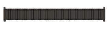 PVD black plated stainless steel expanding watch bracelet