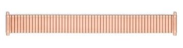PVD rose gold plated stainless steel expanding watch bracelet