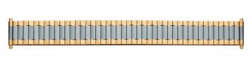 Stainless steel two tone expander watch bracelet