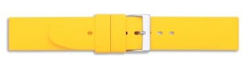 Yellow silicone watch strap