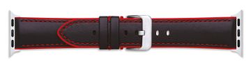 Silicone Lined Leather Sports Strap for Apple Watch