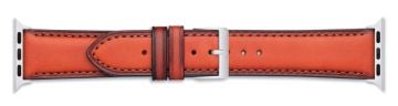 Painted Edge Italian Leather Watch Strap for Apple Watch