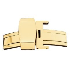 Gold plated deployment watch clasp