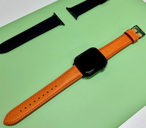 Italian Textured Leather Strap for Apple Watch - Condor Straps